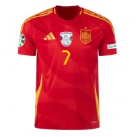 Camisa de time de futebol Espanha Alvaro Morata #7 Replicas 1º Equipamento Europeu 2024 Manga Curta
